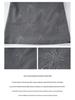 Women's Wool Blend Sleeveless Vest Dress with Firework Embroidery A-line Skirt - Spring Style S1QZ010