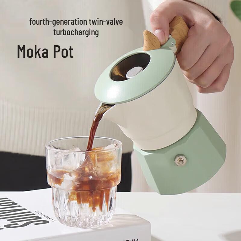 PAKCHOICE Double Valve Moka Pot Coffee Maker