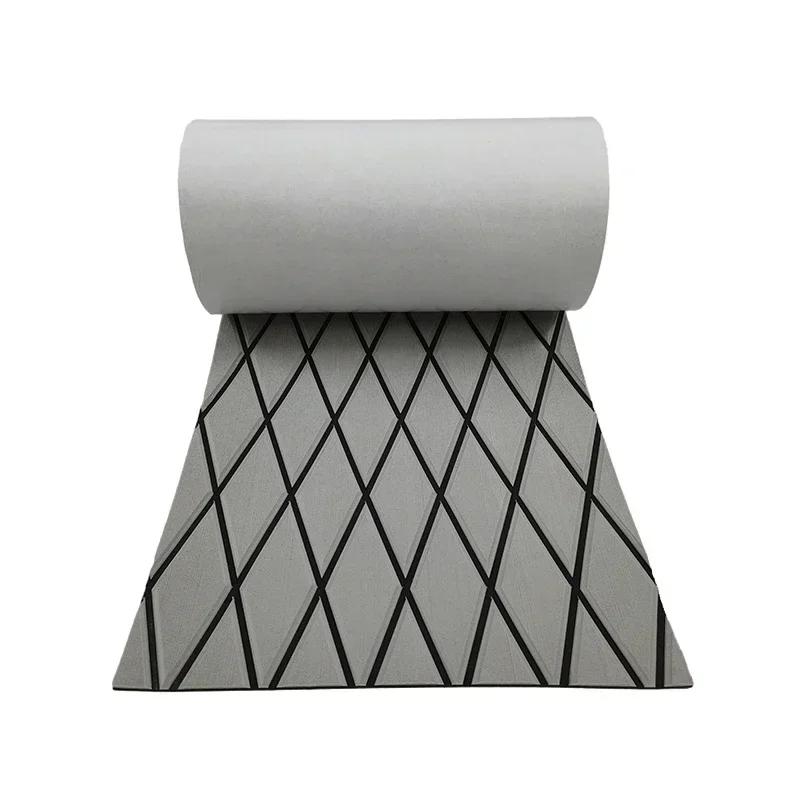 350x1900x5mm EVA Foam Luxury Decking Sheet Anti-Skid Boat Deck Self-Adhesive Yacht Flooring Pad Anti-fatigue Mat Diamond Shapes