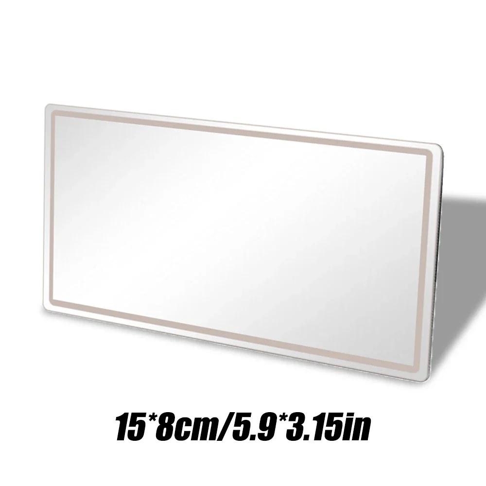 Car Sunshades Stainless Steel Mirror Car Rear Headrest Makeup Tool Portable Anti-drop Mirror Car Sun Visor Metal Makeup Mirrors