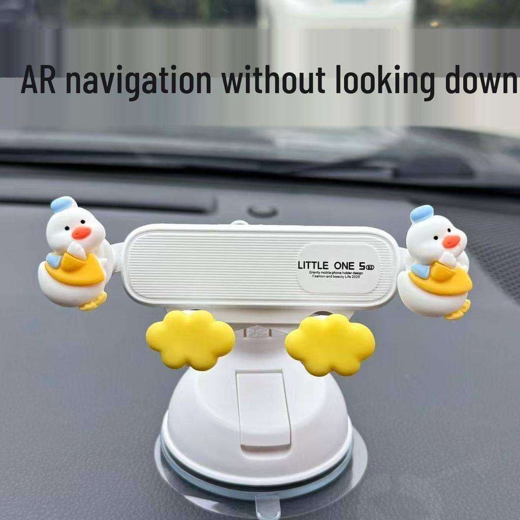 Cartoon Suction Cup Phone Holder for Dashboard - Perfect for Female Drivers
