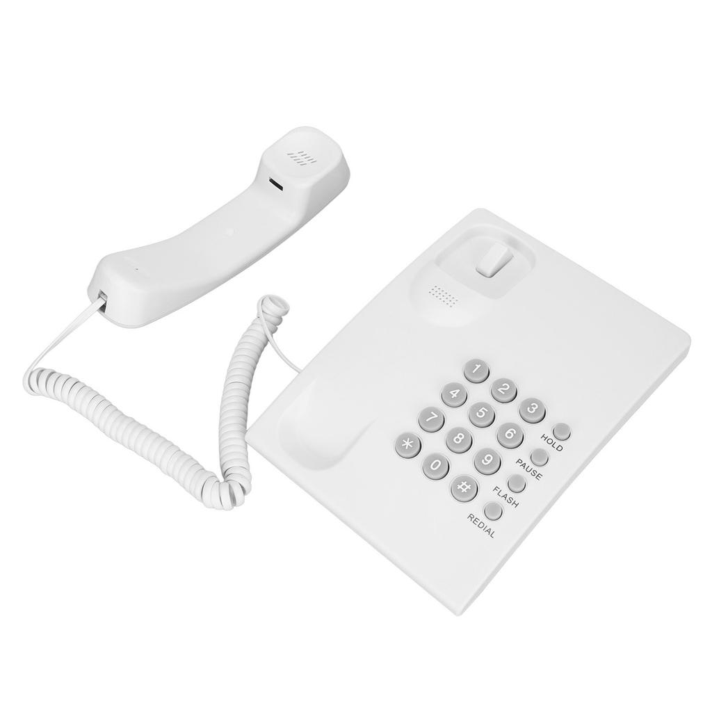 Desktop Wall Mounted Telephone Last Number Redial P T Mode Corded Landline Phones for Home Hotel