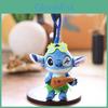 Plyšový přívěsek na klíče Stitch s designem košile s ananasem a květinou pro tašky a klíče