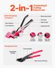 Steel Banding Strapping Kit, Heavy Duty Banding Sealer Tool with 60 M Binding Straps, 200 Metal Clasps, Manual Pallet Packaging Strapping Kit for