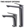 Bathroom Sink Faucet Deck Mount Brass Hot Cold Mixer Tap Black Brushed Gold Golden Gunmetal Single Lever Bagnolux