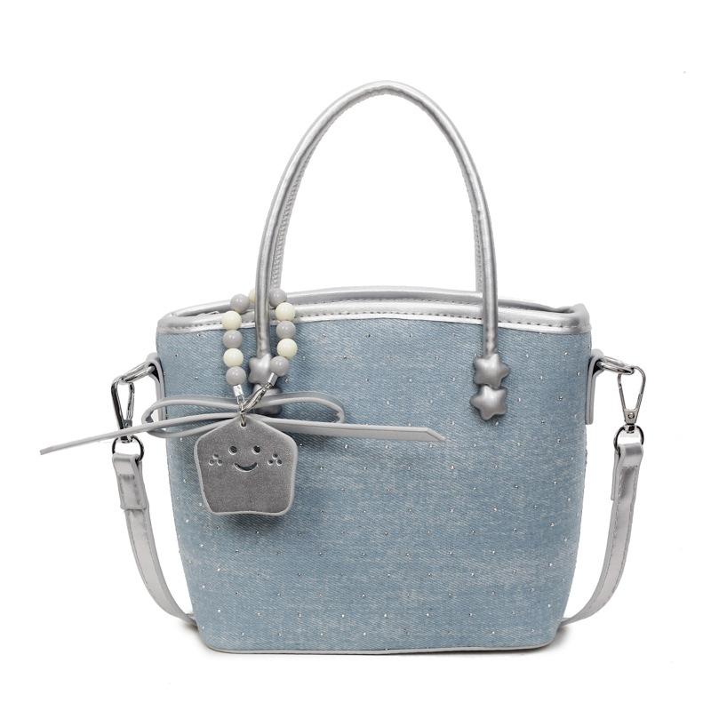 Heutige beliebte Taschen Damen neue tragbare Bucket Bags Denim vielseitige Schultertaschen Umhängetaschen