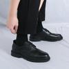 Mode Klassisch Schwarz Frühling Herren Bequeme Schnürschuhe Lässige Lederschuhe Modisch Neu Atmungsaktiv Business Bankett Lederschuhe