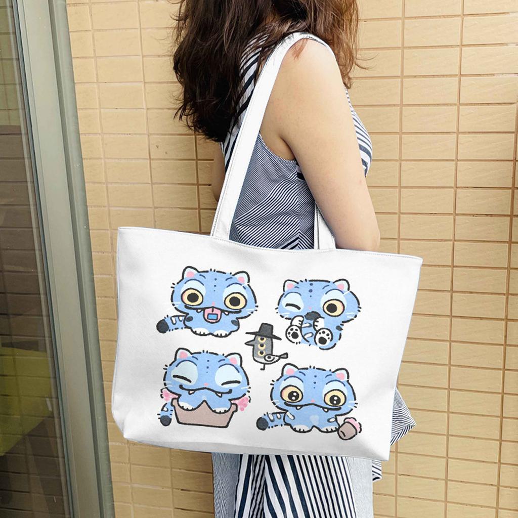 Group One-shoulder Leather Bag Tote Bag One-shoulder Bag PU Large Capacity  Cartoon