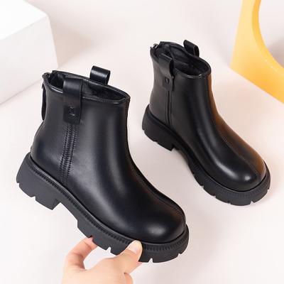 Stivaletti Corti da Ragazza Antiscivolo Moda Bambini Casual Versatili Punta Rotonda Stivaletti alla Caviglia da Principessa Drop Shipping Scarpa da Bambino