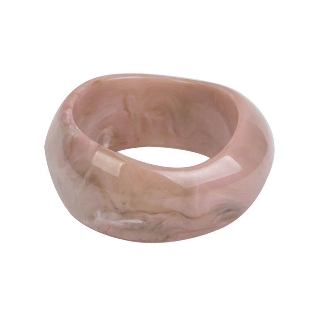 1PCS Vintage Fun Exaggerated Irregular Acrylic Classic Texture Resin Bangles Women Geometric Charm Bracelets Popular Jewelry