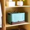 Caixa de armazenamento Suporte organizador de brinquedos dobráveis ​​de plástico resistente ao calor de grande capacidade para casa