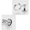 Toothbrush Cup Holder Wall-mounted Bath Hardware Cup Tumbler Holder Silver/Black