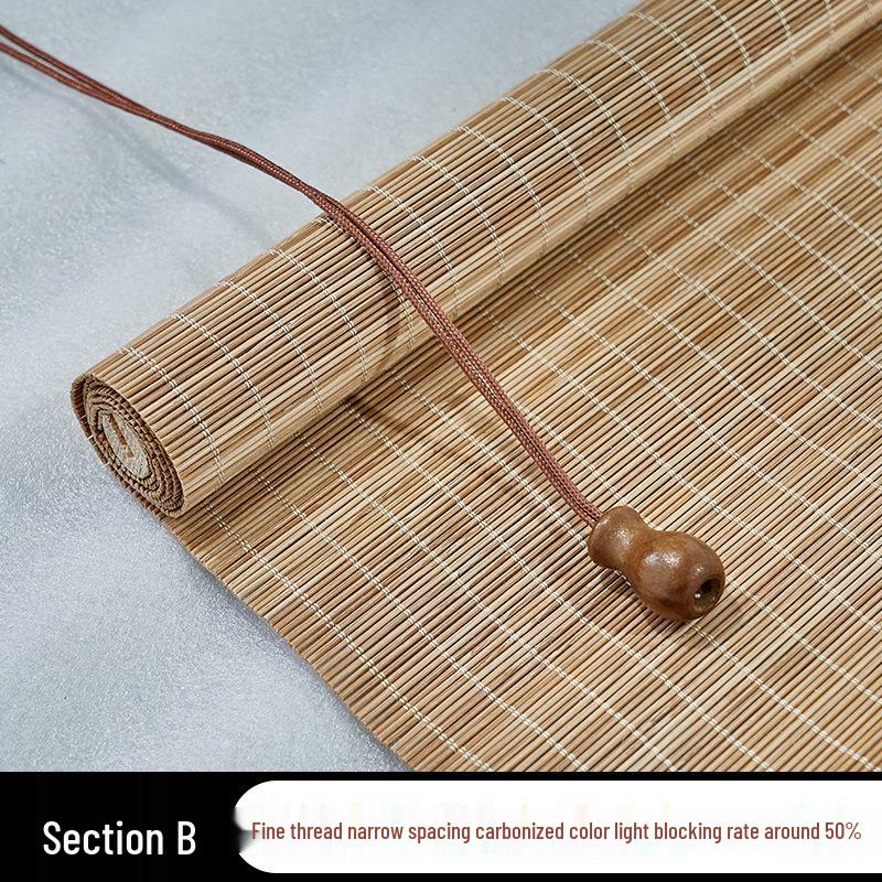 Bamboo Roller Blind Sunshade: Window or Door Curtain for Tea Rooms, Restaurants, Hotels - Ideal for Decoration and Partition.