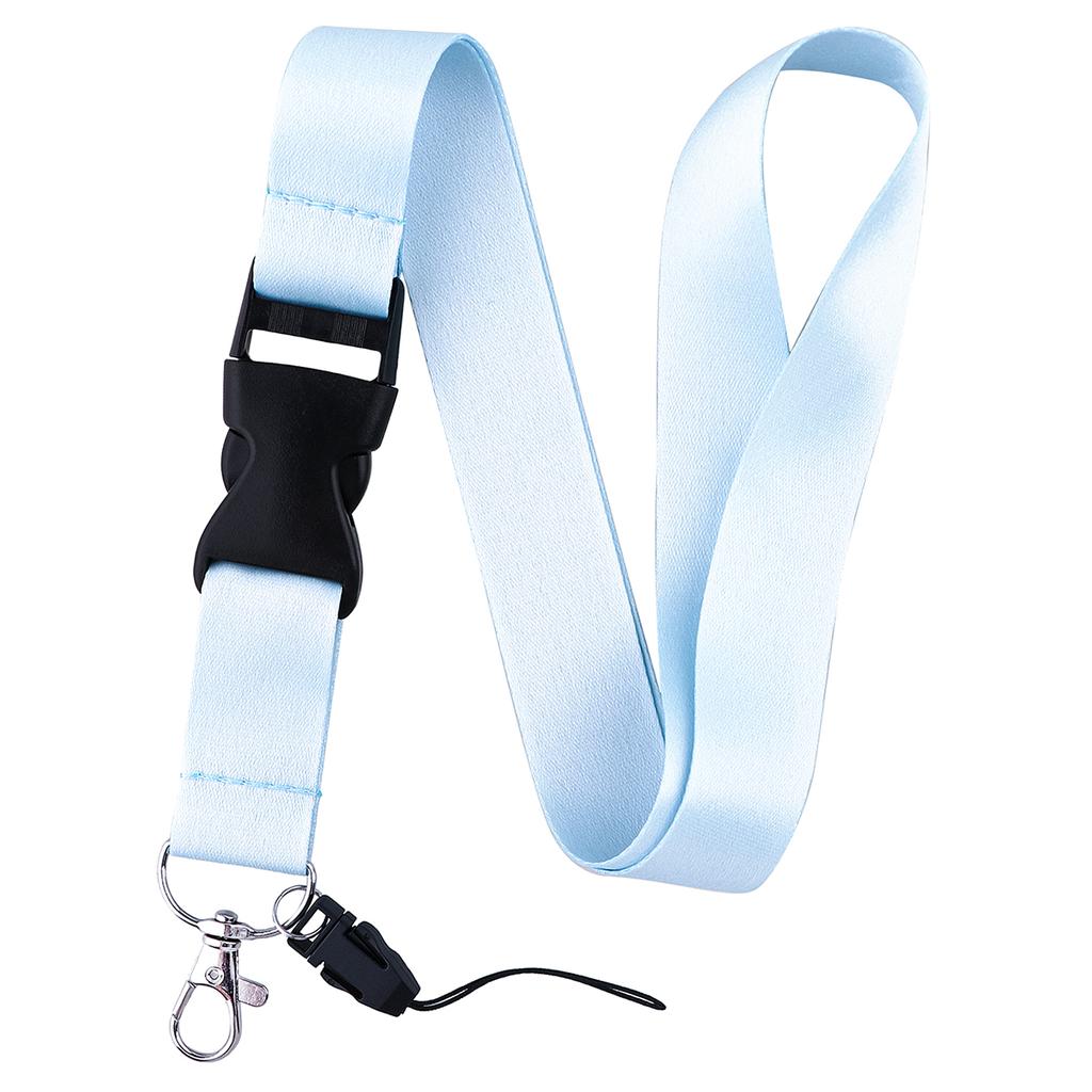 Pure Color Credential Holder Lanyard For Keys Neck Strap Id Card Badge Holder Key Chain Key Rings Accessories Christmas Holiday Gifts