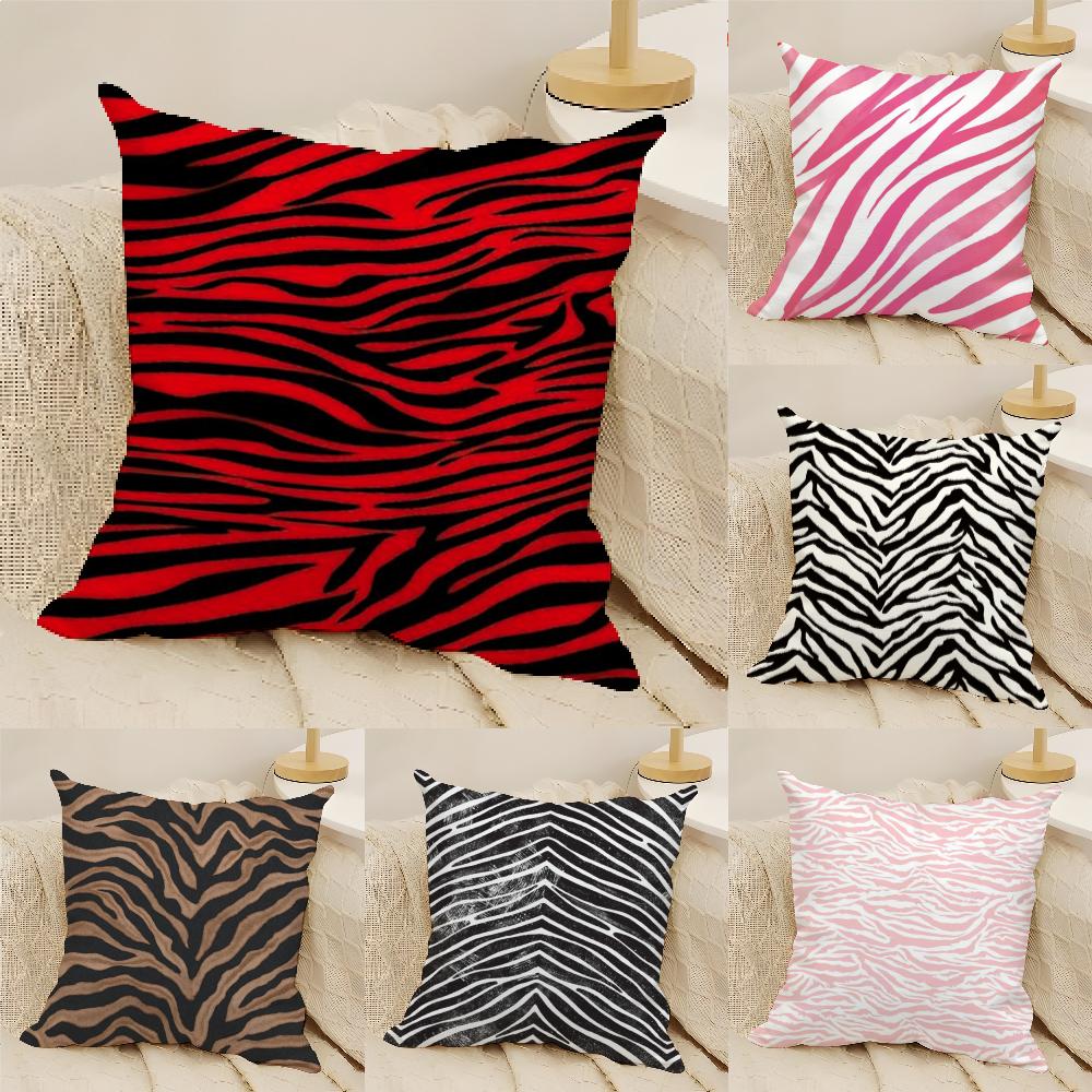 Wild Fashion Zebra Stripes Pillow Case linen pillow case sofa home decor cushion cover cushion cove