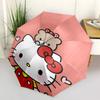 1pc Sanrio Umbrella Portable Folding Umbrella Iron Frame Hole Bone Structure Outdoor Home Umbrella