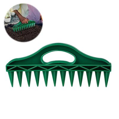 Seeds Spreader Seed-in Gardening Dibbler Manual 12-Hole Soil Digger Portable Seeds Spacer Soil