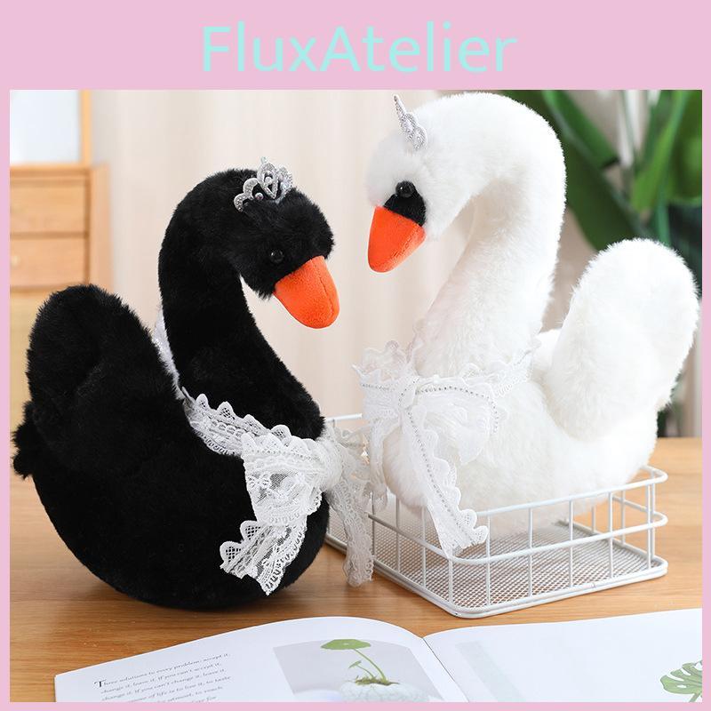 Short Plush Swan Stuffed Animal Toy Goose Sleeping Doll Room Decoration Gift Kid