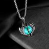 Vintage 316L Stainless Steel Demon Eye Pendant Necklaces For Men Women Punk Hip Hop Male Biker Jewelry Halloween Gifts