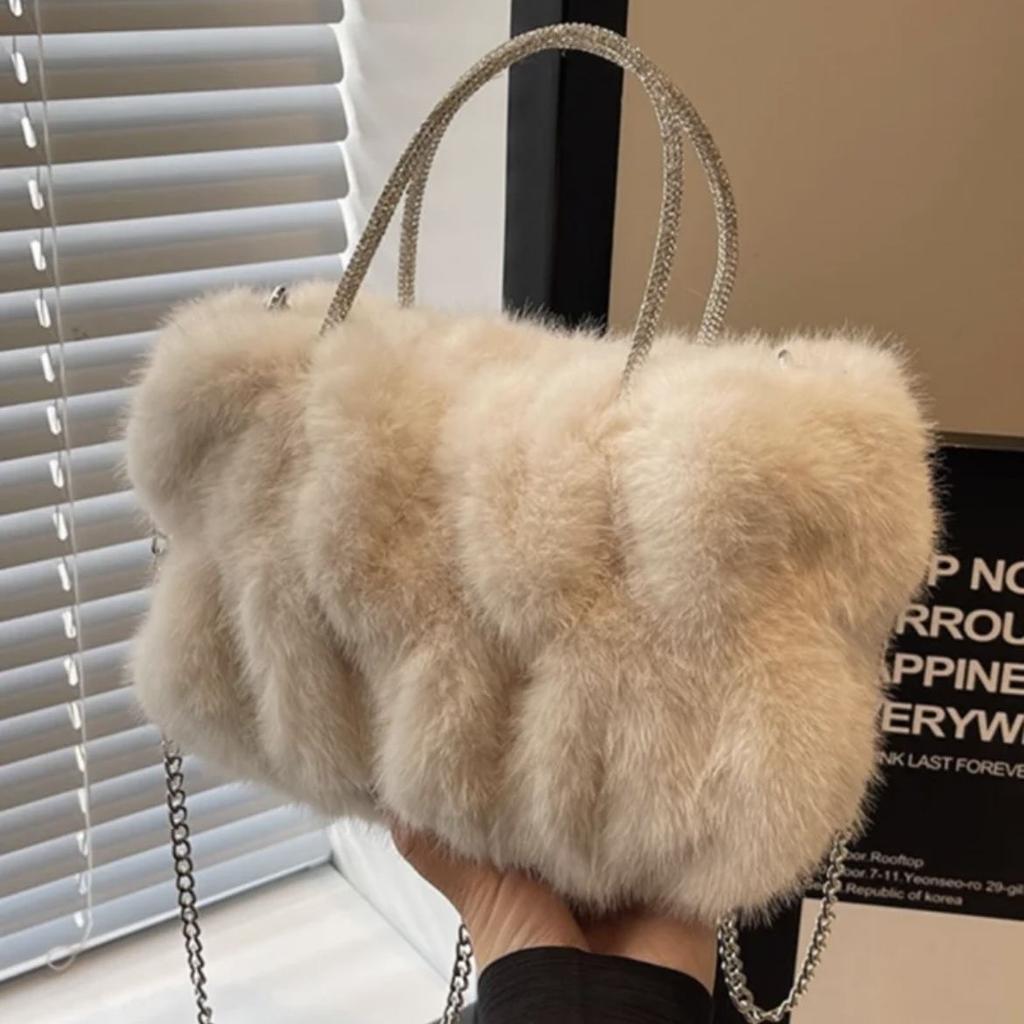 Autumn/winter Handbag Plush Bag Women's New Fashion Cloud Crossbody Bag