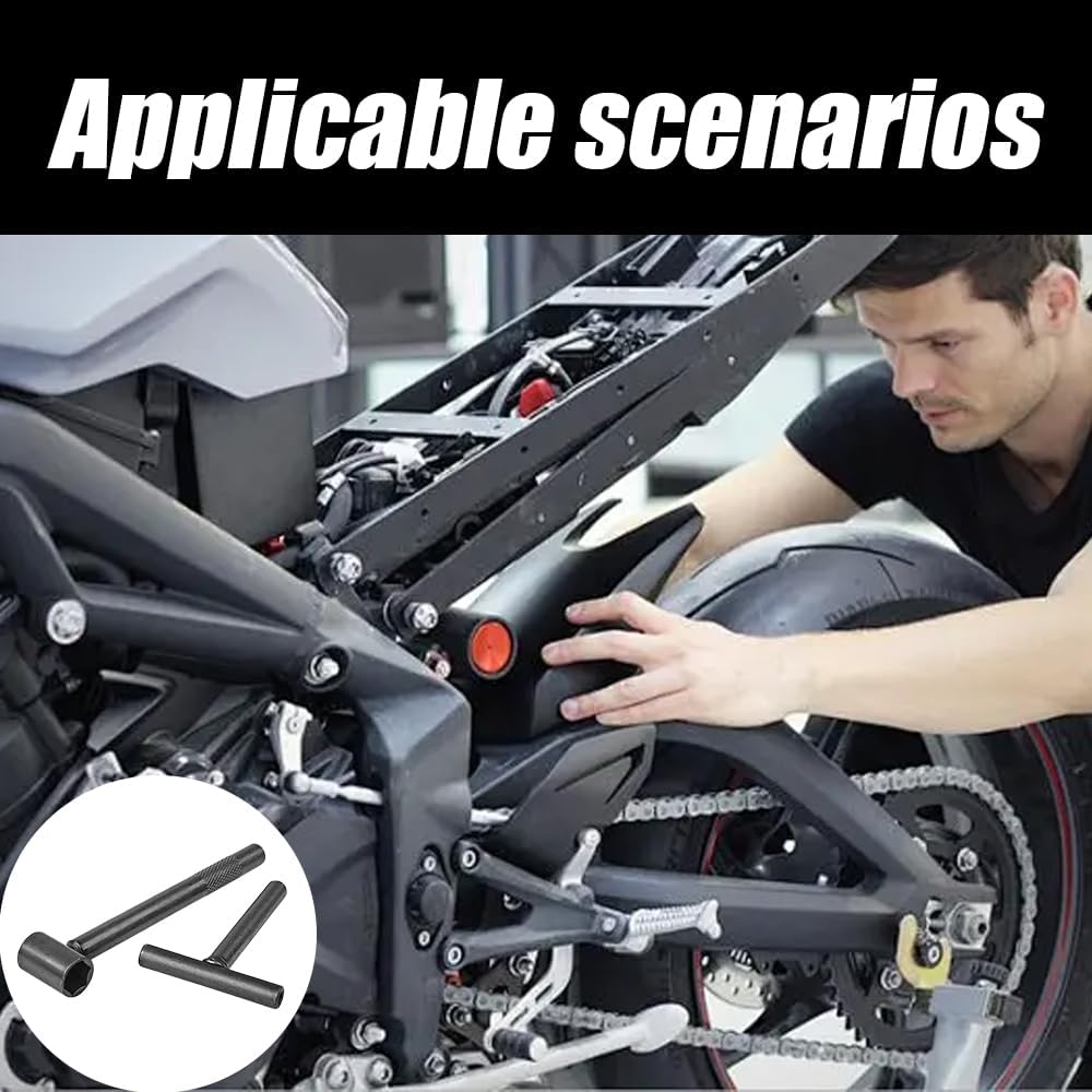 2Pcs Motorcycle Scooter Valve Tool, Valve Screw Repair Wrench, Adjusting Square Hexagonal Hole Tool, Tappet Engine Adjustable Wrenches