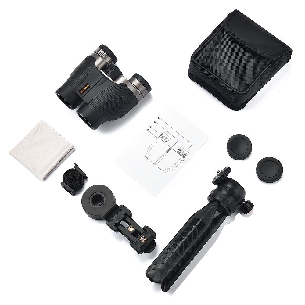 Jarnoon 10x32 HD Binoculars with FMC Coating for Low Light Night Vision and Outdoor Photography