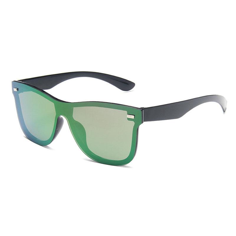 New Square Mirror Sunglasses Men Women UV400 One Piece Lens Fashion Brand Design Driving Eyewear Sun Glasses