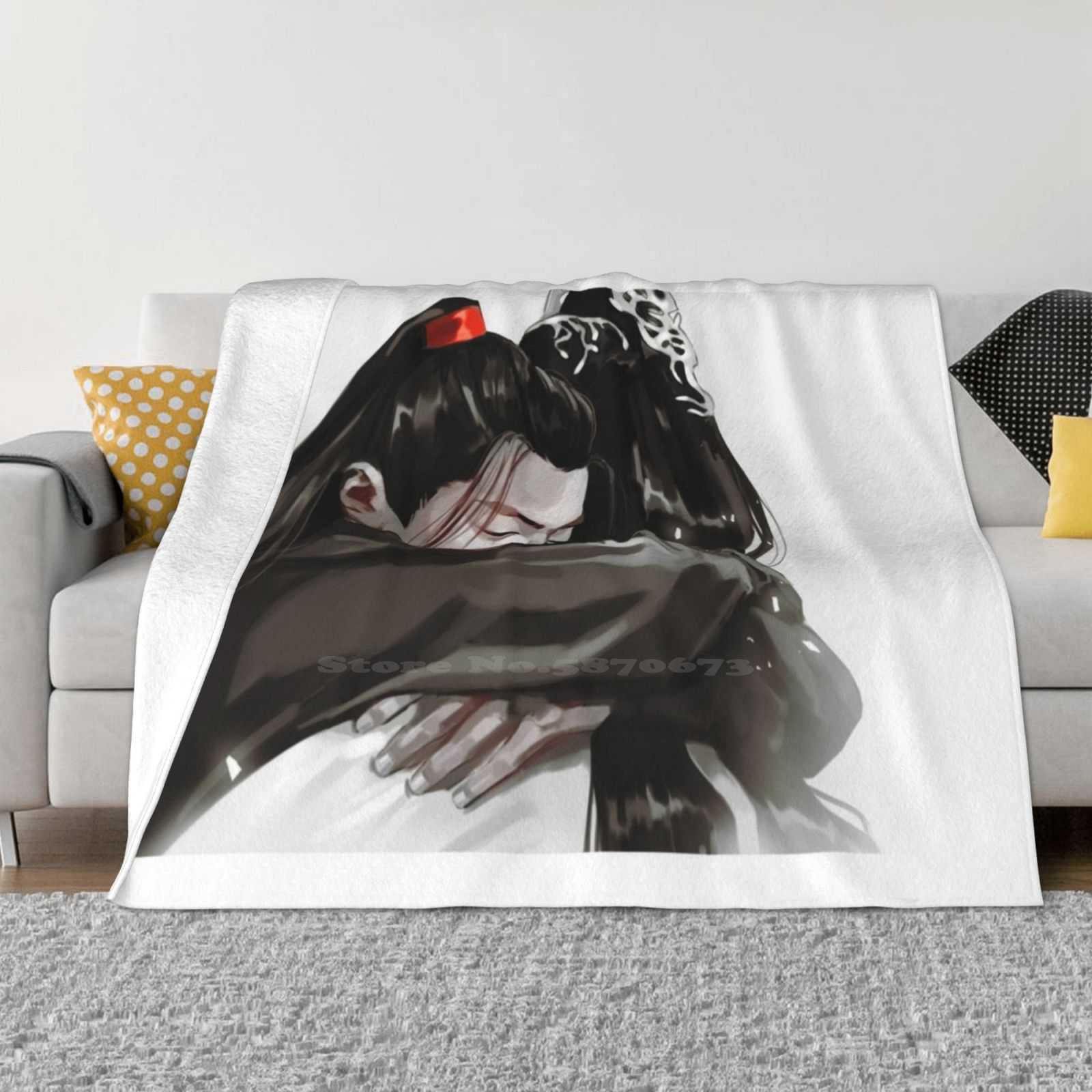 Mdzs / The Untamed Wangxian Hug New Selling Custom Print Flannel Soft Blanket 30x40in