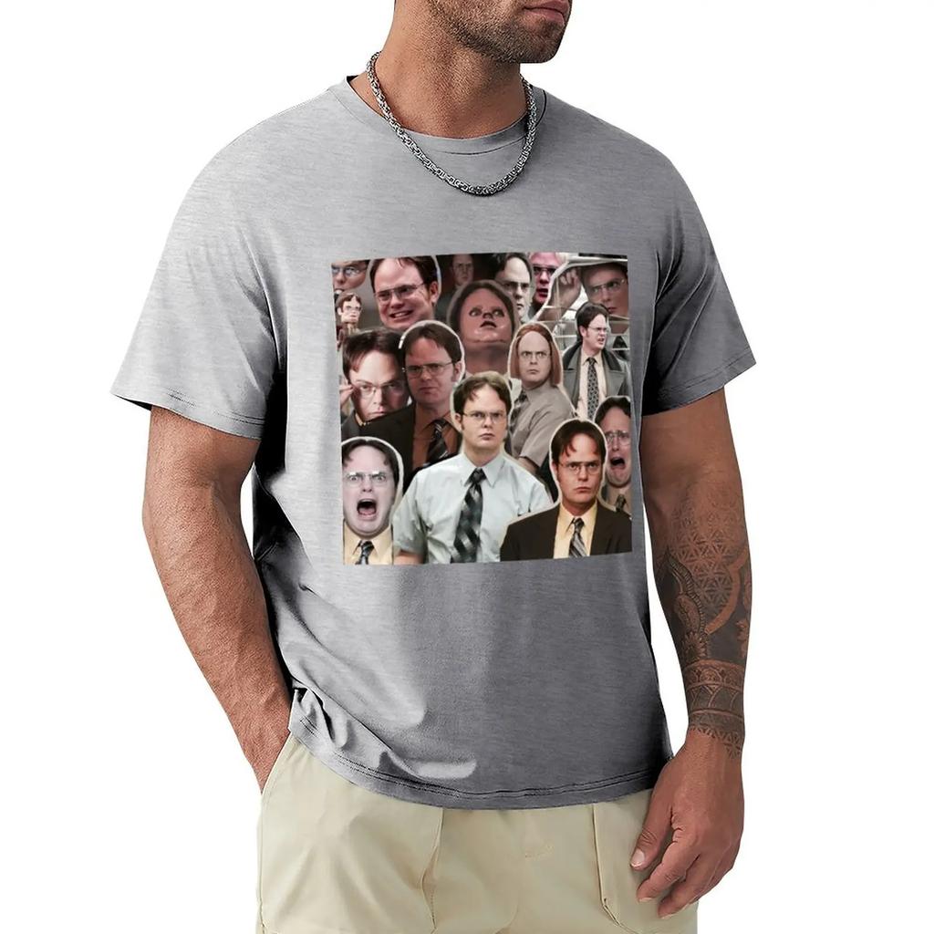 male tees summer Tshirt Dwight Schrute - The Office T-Shirt T-shirt short summer top t shirts pack Unisex round neck tops