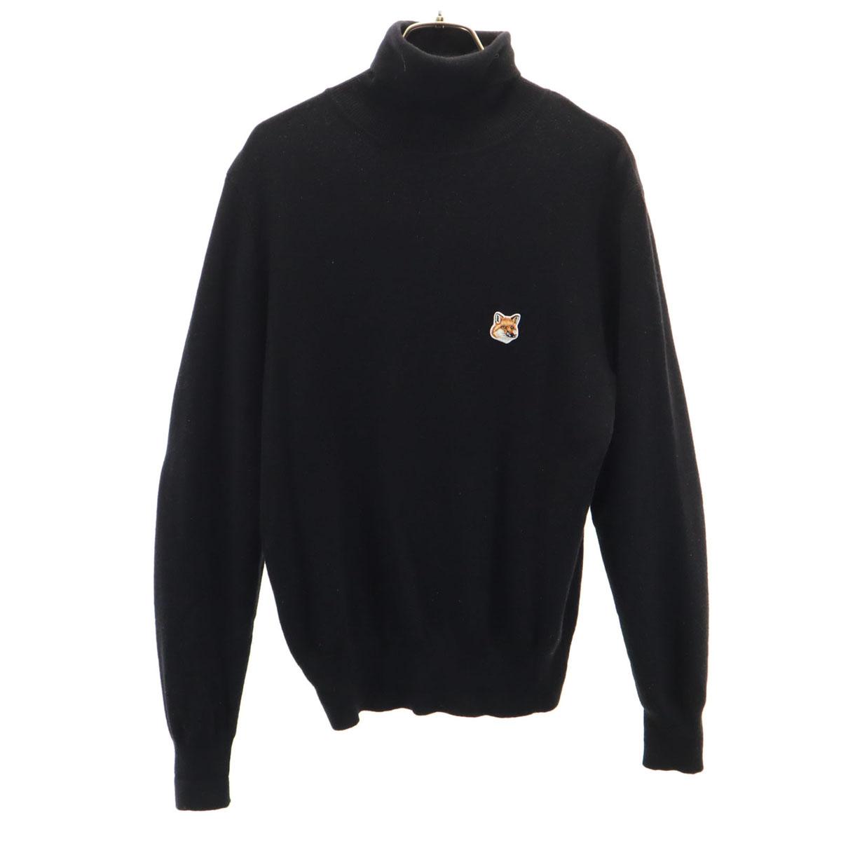 

MAISON KITSUNE Long sleeve turtleneck sweater XS black knit Men s Used