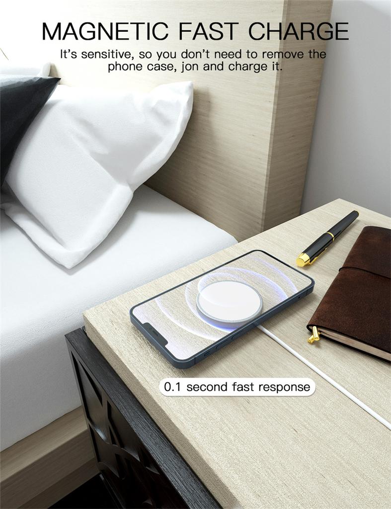 The Magnet Has Strong Attraction, Not Loose, Strong, and Will Not Fall, Which Helps To Fix the Charger In the Proper Position for Reliable Charging