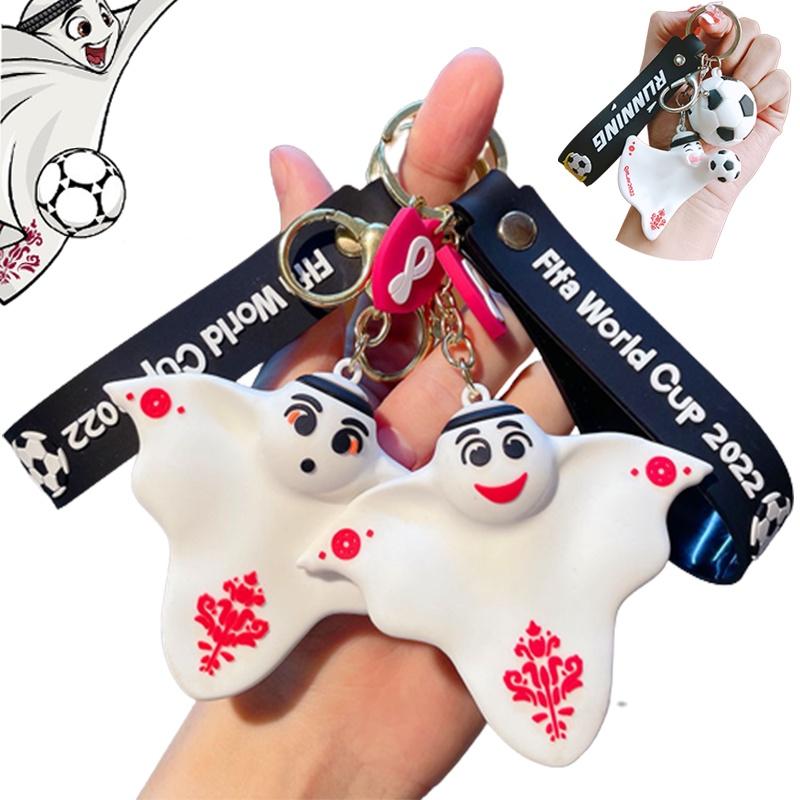 2022 Mascot Qatar Laeeb Toy Keychain Pendant Keyring Kids Gifts Christmas