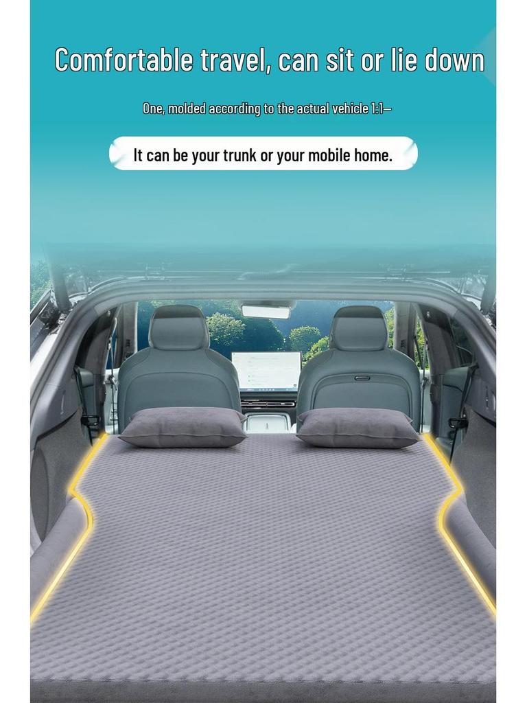 XPeng P7 Auto-Matratze Rücksitz Aufblasbare Schlafmatte & Luftkissenbett mit wichtigen Gegenständen
