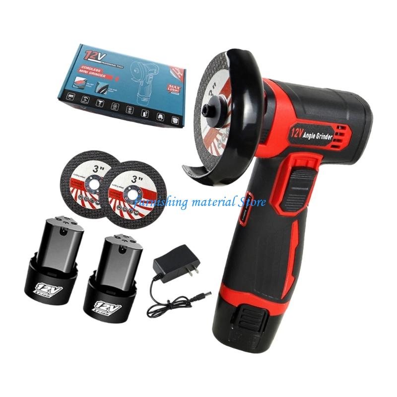 Y5GD Mini Cordless Angles Grinder, 12V Angles Grinder Tool for Cutting Polishing and Sharpening,3inch Side Disc Grinder