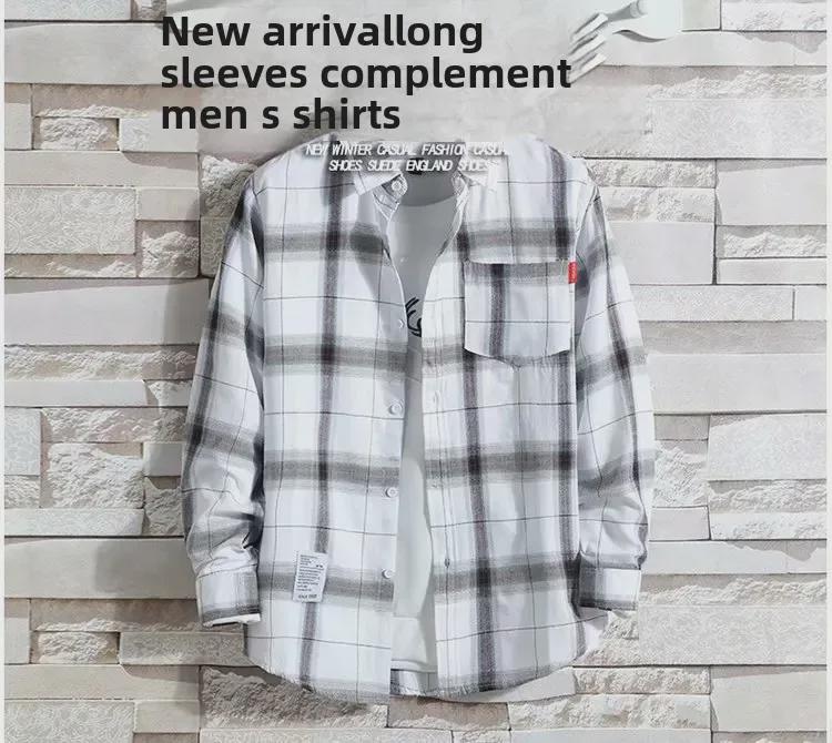 2024 Men's Plaid Velvet Warm Long Sleeve Shirt - Autumn/Winter Collection