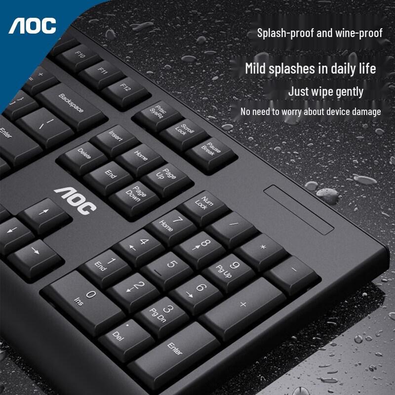 AOC KM220 Wireless Keyboard & Mouse Combo with Mouse Pad