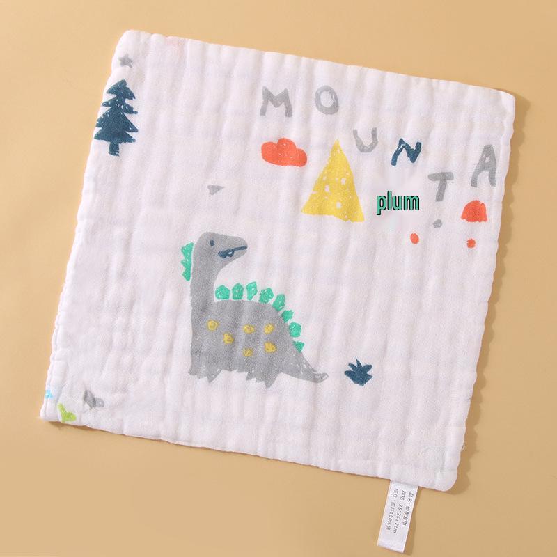 Cartoon Soft Absorbent 6-Layer Children's Gauze Bath Towel - Pure Cotton Baby Washcloth