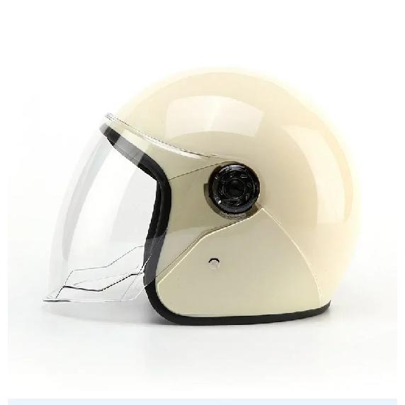 Motorcycle Helmet Men Woman Electric Riding Lens Helmet Four Seasons Comfortable Ventilation Adjustable Safety Helmet