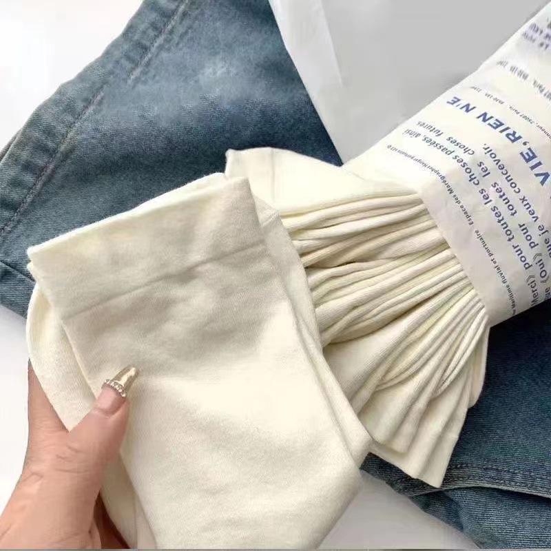 

Женские летние однотонные носки до середины икры - Универсальный спортивный и повседневный стиль One Size