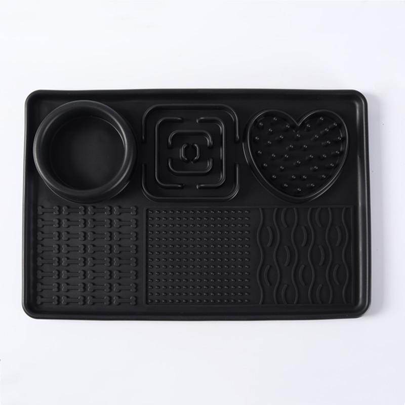 Dog Slow Food Bowl Pet Silicone Dog Licking Food Pad Cat Licking Plate Puzzle Leaking Food Hidden Food Licking Kitten Toy