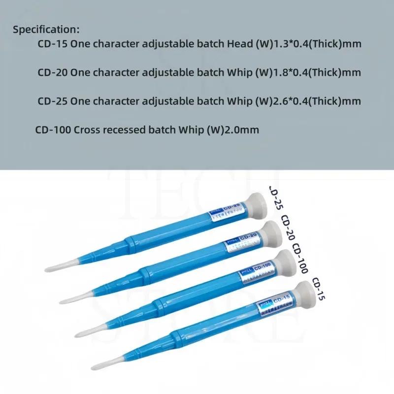 1/4pcs Ceramic Cross Screwdriver Set Mode: CD-15/20/25/100 Flat Point Slotted Screwdriver For High Frequency Circuit Adjustment