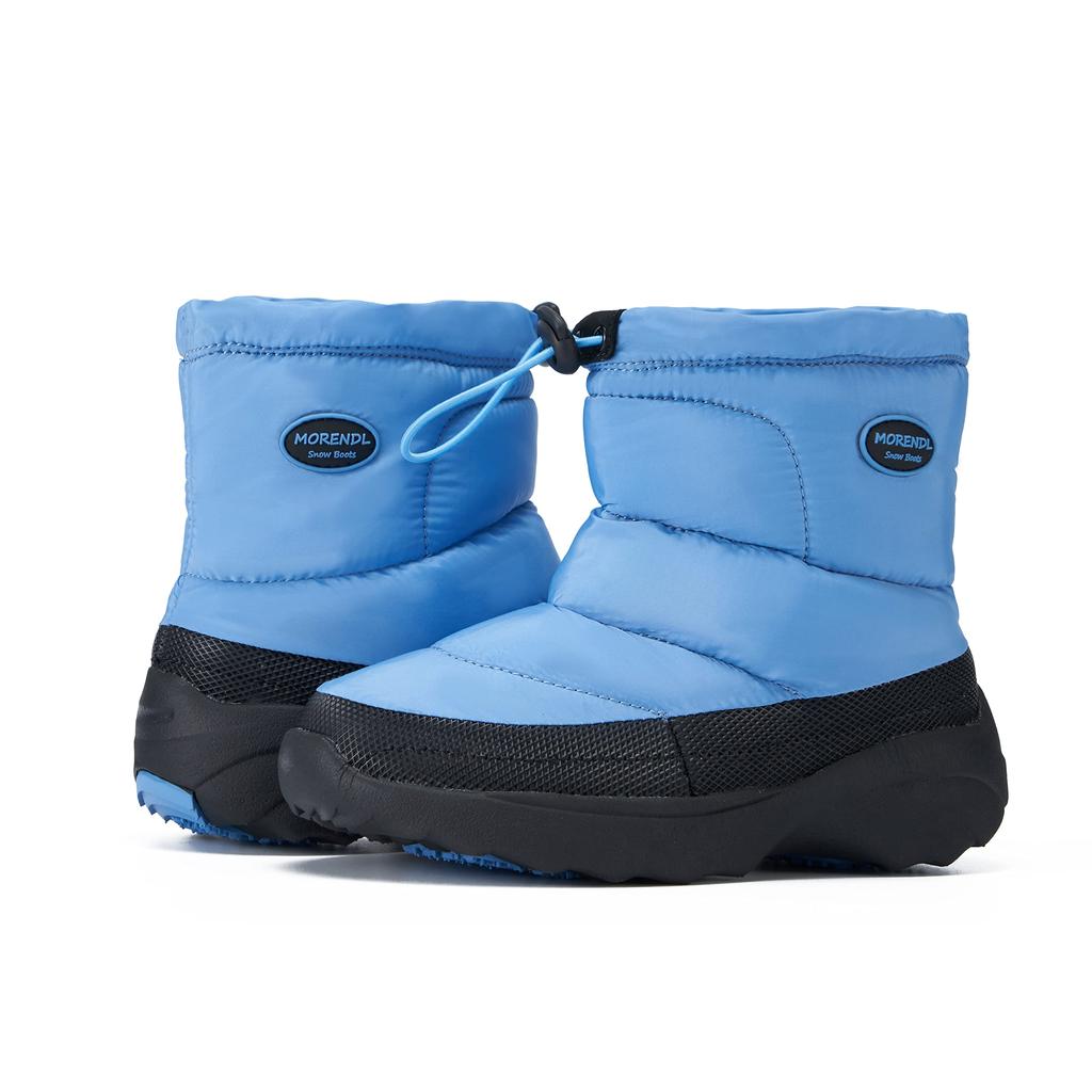 MORENDL Snow Snowshoes for Snow and Cold Ski Boots for 20cm Kids' Boots, Winter, Non-Slip, Pattern, Windproof, Protection, Girls, Blue,