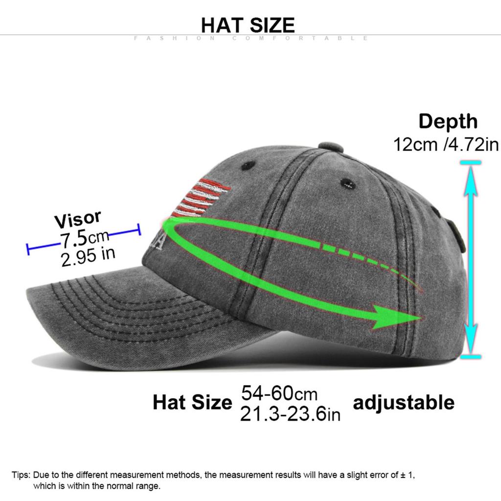 Denim Usa Baseball Cap Patriotic Fashion Mens Casual Hat Trendy American Flag Snapback Stylish Vintage Dad Hat