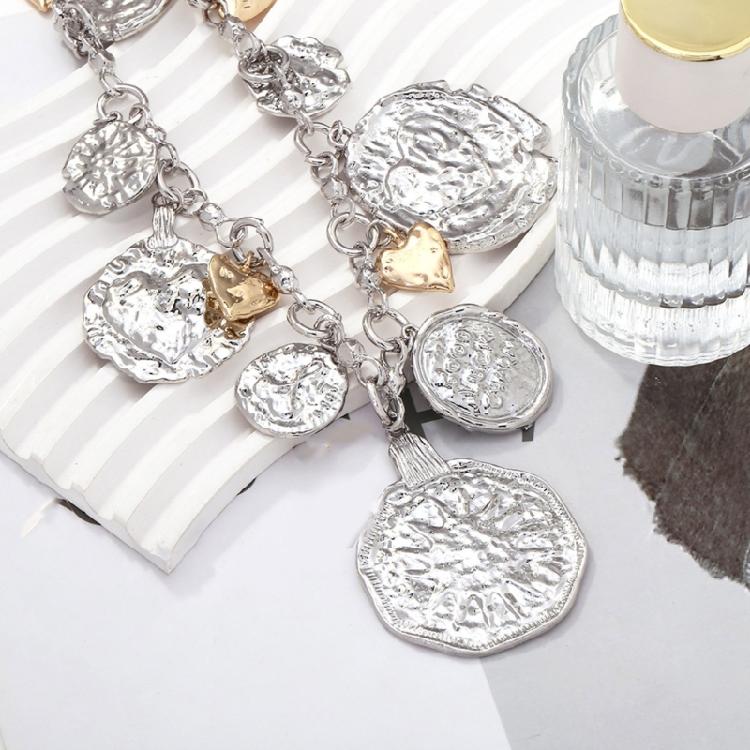 Robuste Legierung gefertigte Liebesherz-Anstecknadel-Anhänger-Halskette mit poliertem Finish Tragbares Accessoire für jeden Anlass