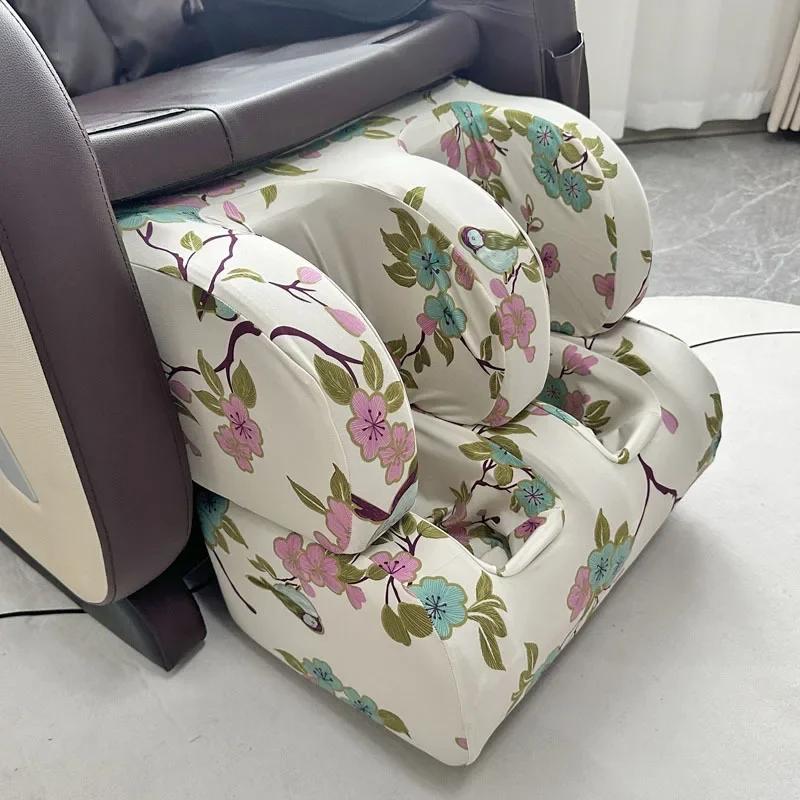 Full Body Shiatsu Massage Chair Lower Body Protective Cover Soft Stretch Fabric Washable Cover Reclining Chair Dust Proof Cover