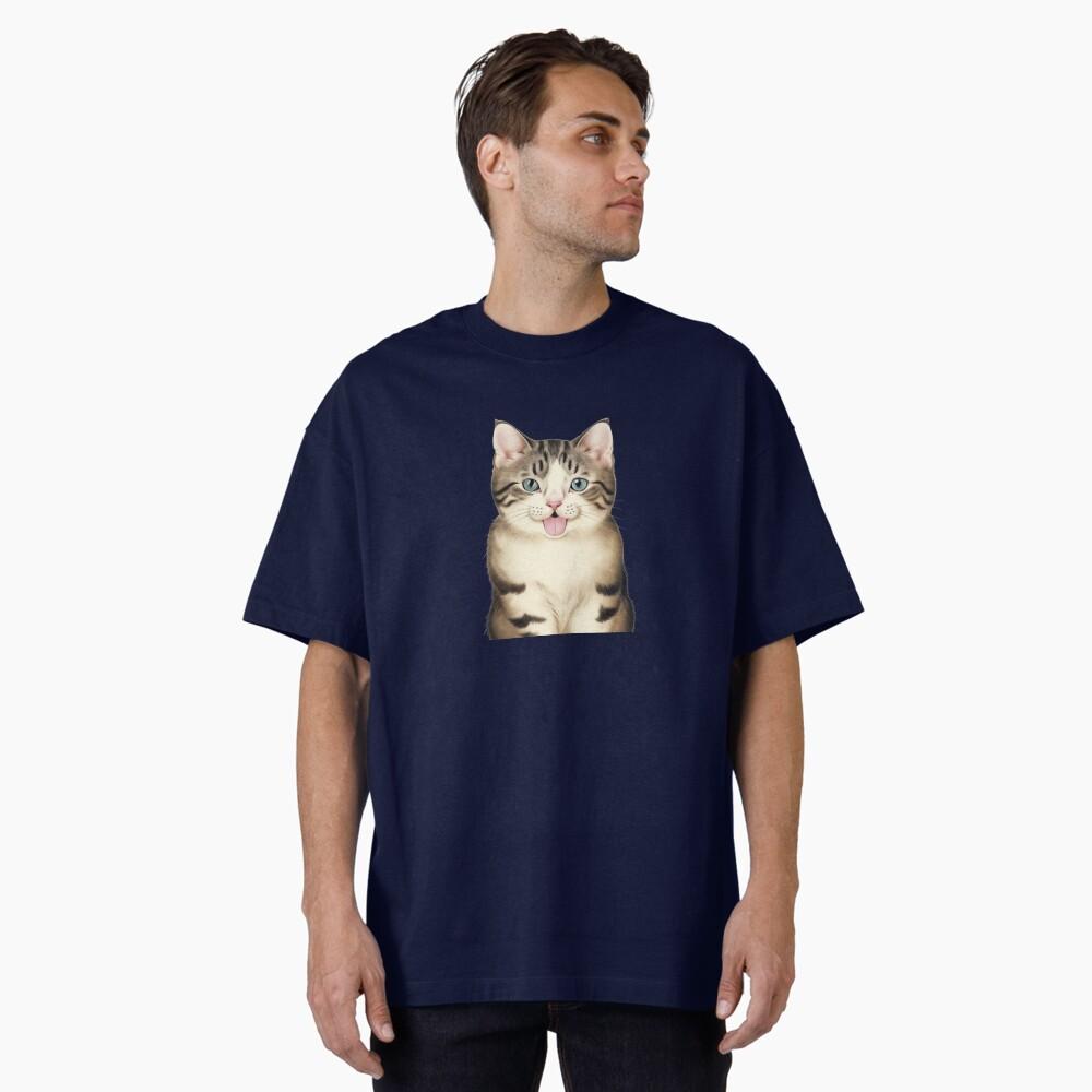 MenS Summer Casual Black Short Sleeve TShirt with Whimsical Cat and Watermelon Design
