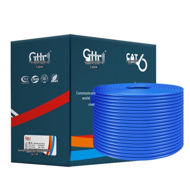 LLHY Cat6 UTP Ethernet Cable, 305m Blue