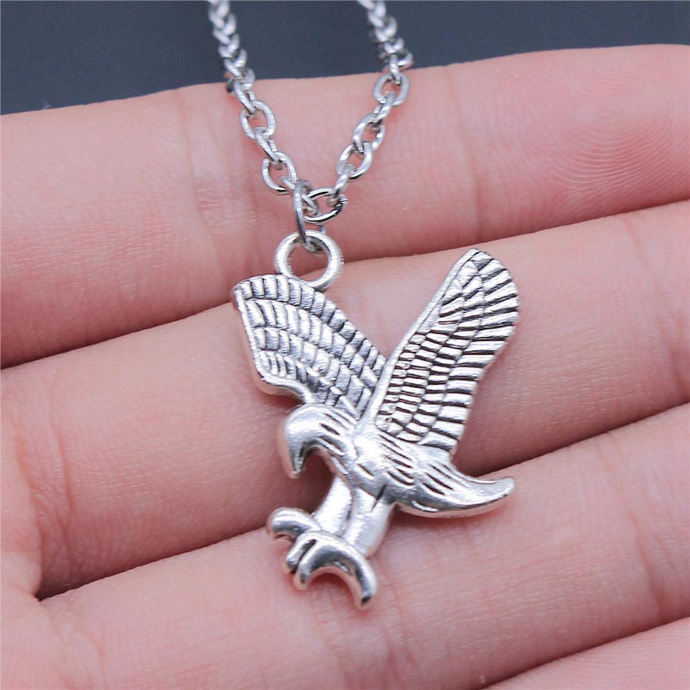Eagles Gothic Skull Pendant Antique Bronze Metal Bridal Collar Necklace High Quality Statement Piece