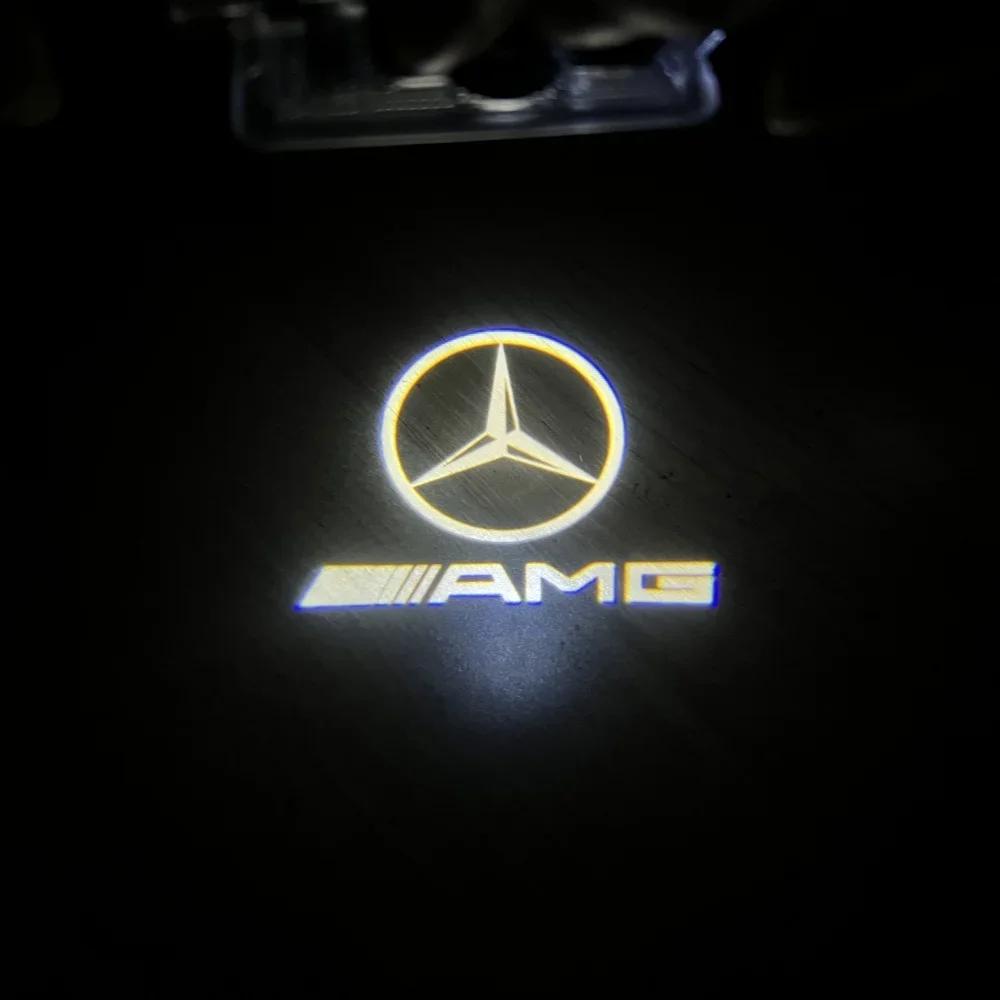 

New For Mercedes Benz Car Door LED laser projector welcome light for Mercedes-Benz AMG R350 R300 R320 R400 R50 2007-2017 glx164 2pcs