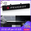 2026 Heißer Autoaufkleber Auto Dekorative Leuchte LED Fronthauben-Kühlergrill-Emblem Abzeichen Dekoration für Peugeot 206 307 308 3008 207 208 407 408